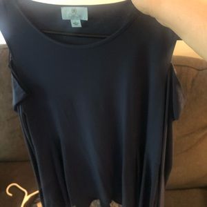 Cute going out blouse. It’s a peep the shoulder long sleeve